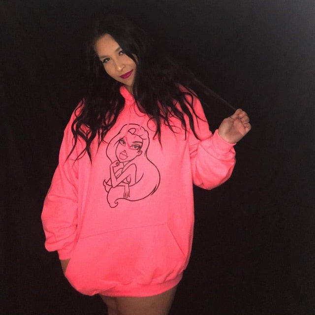 Hirigin Fashion Hoodies Women 2019 New Kpop Long Sweatshirt Bangtan Streetwear Clothes Fall Winter Gilrs Graphic Hoodie Loose