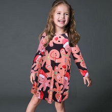 Load image into Gallery viewer, Autumn Winter Christmas Dress New Year Festival Family Party Dress Women Snowflake Print  Long Sleeve Vestidos Plus Size S-5xl