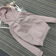 Load image into Gallery viewer, 2019 Autumn Winter Fleece  Letter Harajuku Print Pullover Thick Loose Women Hoodies Sweatshirt Female Casual Coat