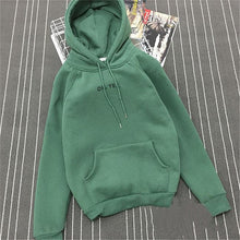 Load image into Gallery viewer, 2019 Autumn Winter Fleece  Letter Harajuku Print Pullover Thick Loose Women Hoodies Sweatshirt Female Casual Coat