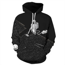 Load image into Gallery viewer, Funny Fashion Hoodies Men/Women 3D Sweatshirts Print Astronaut Vacuum Cleaner Thin Hooded Hoodies Hoody Tops