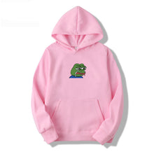 Load image into Gallery viewer, Sad tearing frog Print Hoodies Men/Women Hooded Sweatshirts 2019 New Harajuku Hip Hop Hoodies Sweatshirt Male Japanese Hoodie