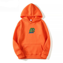 Load image into Gallery viewer, Sad tearing frog Print Hoodies Men/Women Hooded Sweatshirts 2019 New Harajuku Hip Hop Hoodies Sweatshirt Male Japanese Hoodie