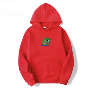 Sad tearing frog Print Hoodies Men/Women Hooded Sweatshirts 2019 New Harajuku Hip Hop Hoodies Sweatshirt Male Japanese Hoodie