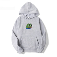 Load image into Gallery viewer, Sad tearing frog Print Hoodies Men/Women Hooded Sweatshirts 2019 New Harajuku Hip Hop Hoodies Sweatshirt Male Japanese Hoodie