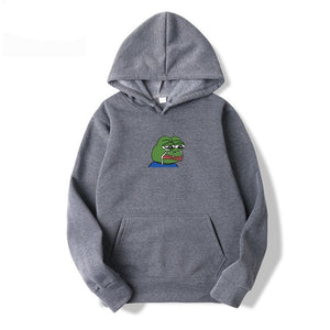 Sad tearing frog Print Hoodies Men/Women Hooded Sweatshirts 2019 New Harajuku Hip Hop Hoodies Sweatshirt Male Japanese Hoodie