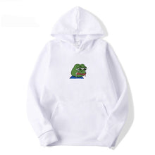 Load image into Gallery viewer, Sad tearing frog Print Hoodies Men/Women Hooded Sweatshirts 2019 New Harajuku Hip Hop Hoodies Sweatshirt Male Japanese Hoodie