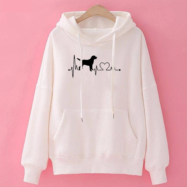 Dropshipping New Fashion DOG MOM Print Kawaii Sweatshirts Hoodies Women Tops Clothings Corduroy Frauen Funny Pullovers