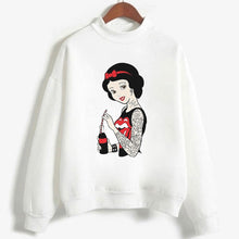 Load image into Gallery viewer, Autumn And Winter New Arrival 2019 Harajuku Vintage Spoof Princess Graphic Sweatshirts Aesthetic Funny Cartoon Hoody Female Tops
