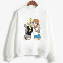 Load image into Gallery viewer, Autumn And Winter New Arrival 2019 Harajuku Vintage Spoof Princess Graphic Sweatshirts Aesthetic Funny Cartoon Hoody Female Tops