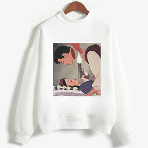 Autumn And Winter New Arrival 2019 Harajuku Vintage Spoof Princess Graphic Sweatshirts Aesthetic Funny Cartoon Hoody Female Tops