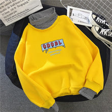Load image into Gallery viewer, Hoodies Women Autumn Winter New Plus Velvet Sweatshirts Trendy Embroidery Cute All-match Pullover Womens Loose Warm Long Sleeve